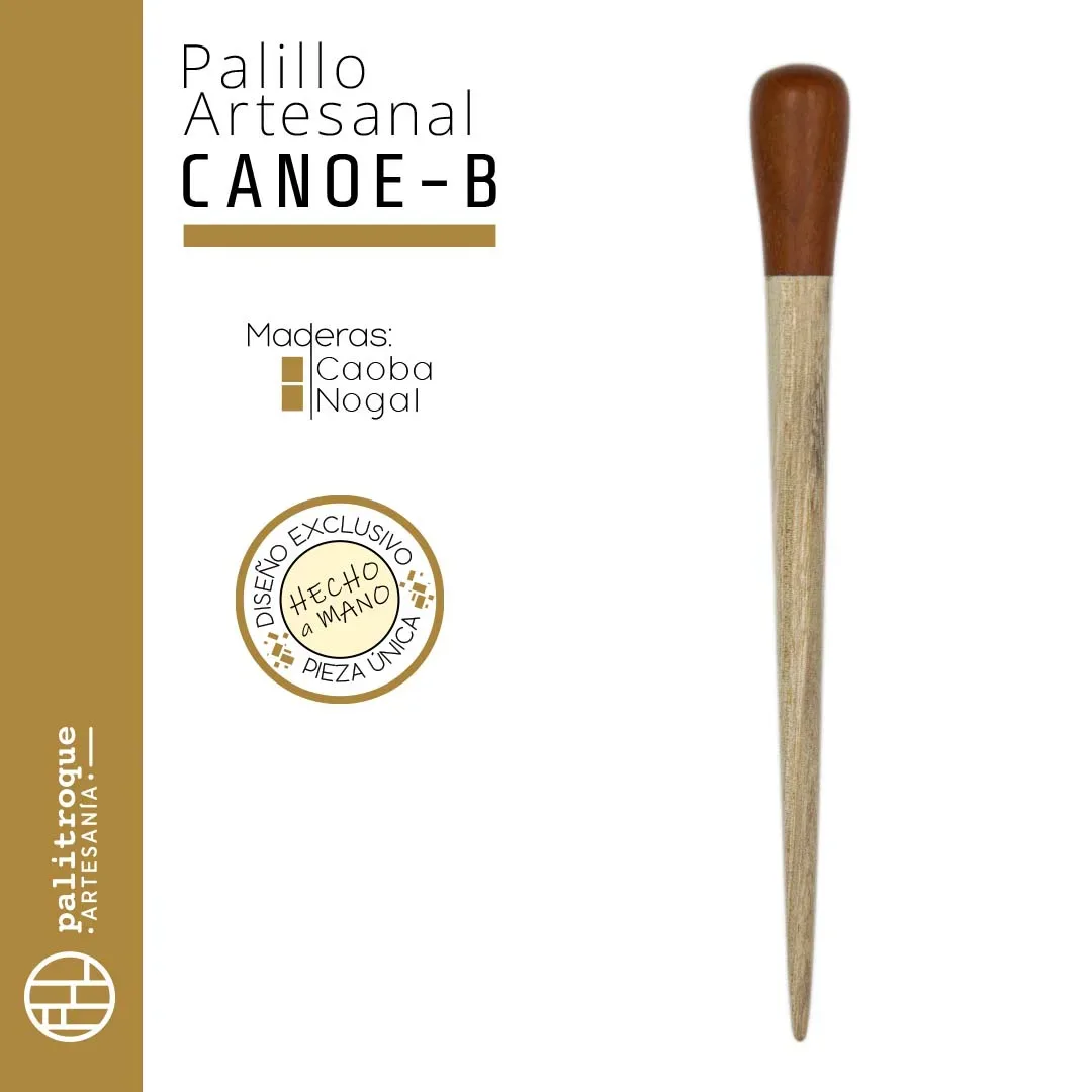 Palillo artesanal Canoe-B - Palitroque Artesanía - Presentación