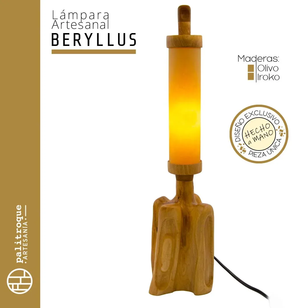 Lámpara Artesanal Beryllus - Palitroque Artesanía - Presentación