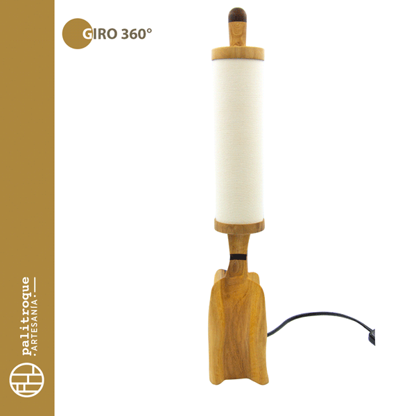 Lámpara Artesanal CAOLIBA - Palitroque Artesanía - Giro 360º