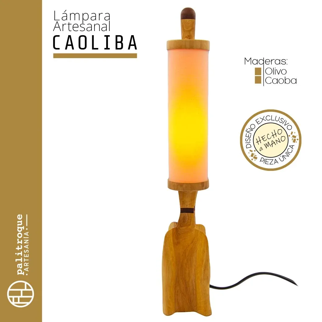 Lámpara Artesanal CAOLIBA - Palitroque Artesanía - Presentación