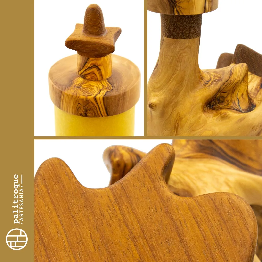 Lámpara Artesanal Nepalus - Palitroque Artesanía - Detalles