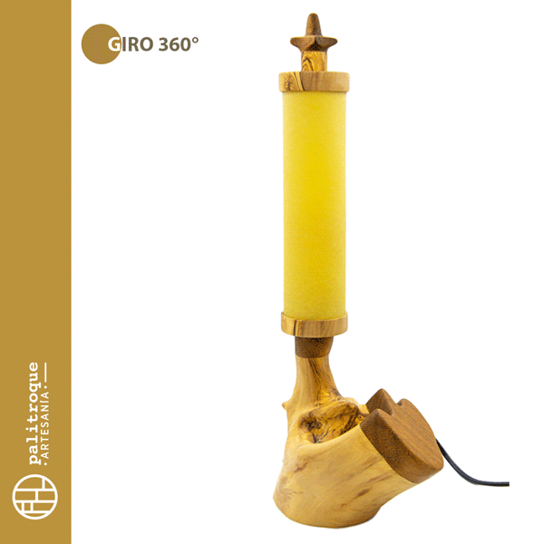 Lámpara Artesanal Nepalus - Palitroque Artesanía - Giro 360º