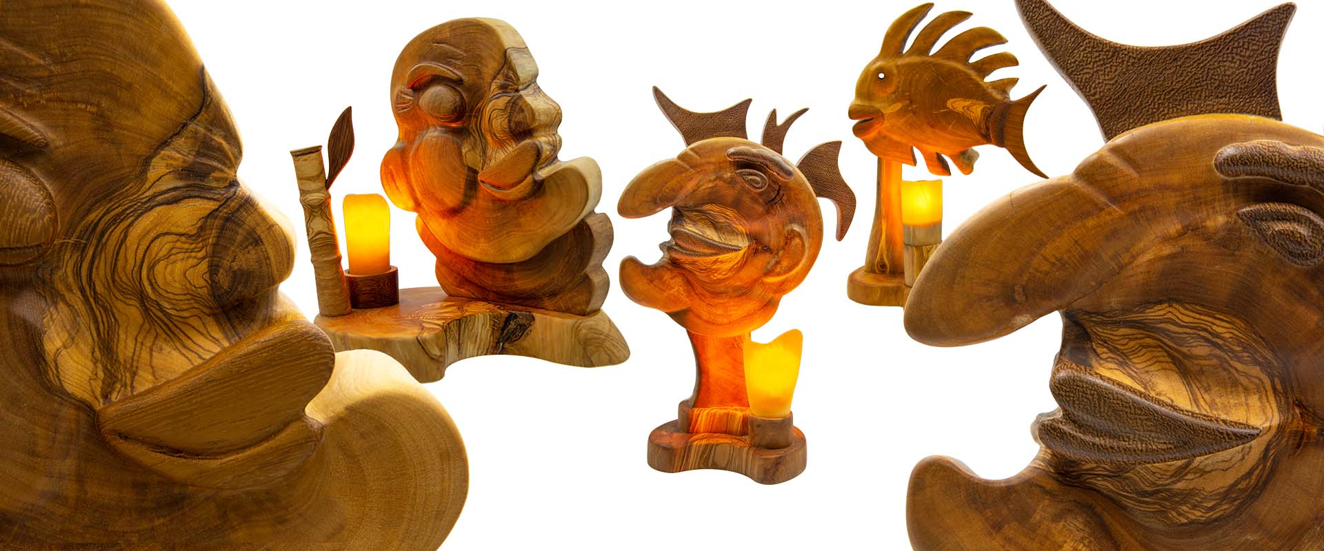 Imagen Categoría Lámparas Esculturales Artesanales - Palitroque Artesanía