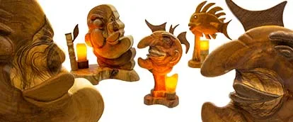 Imagen Categoría Lámparas Esculturales Artesanales - Palitroque Artesanía