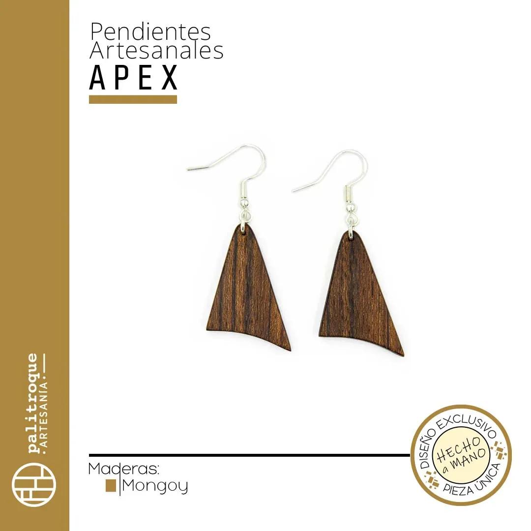 Pendientes Artesanales Apex - Palitroque Artesanía - Complementos Moda - Presentación