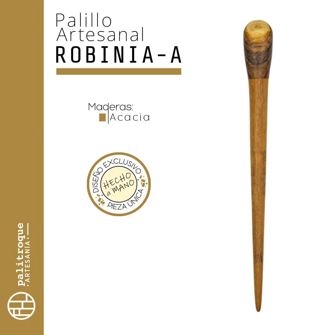 Palillo artesanal Robinia-A - Palitroque Artesanía - Presentación
