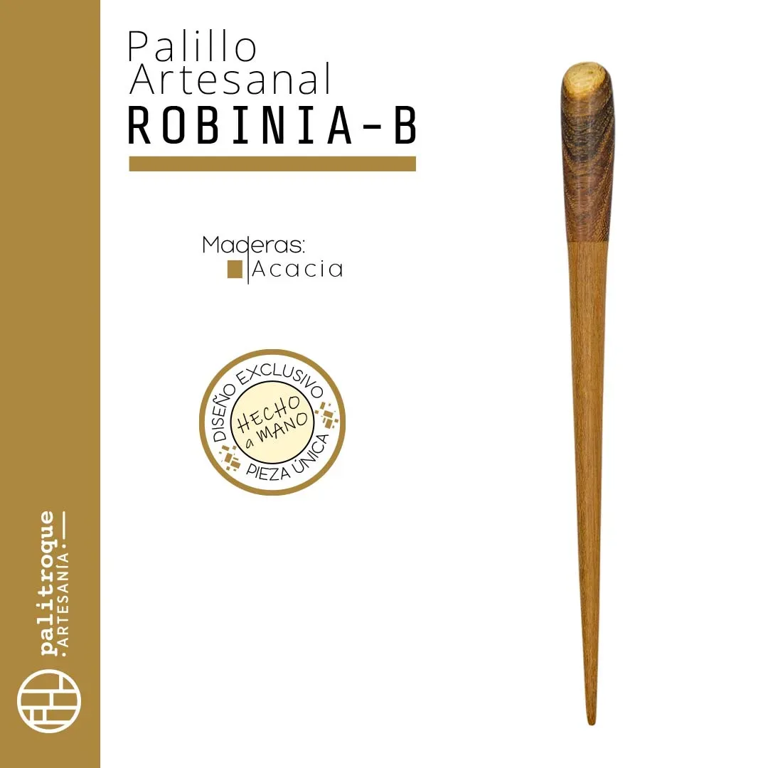Palillo artesanal Robinia-B - Palitroque Artesanía - Presentación