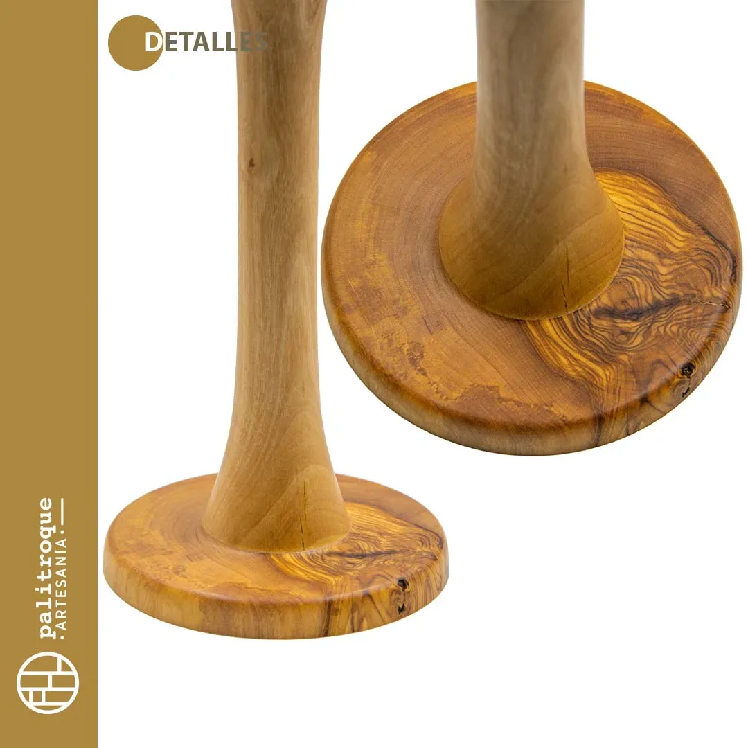 Candelabro Artesanal Lumina - Palitroque Artesanía - Detalles
