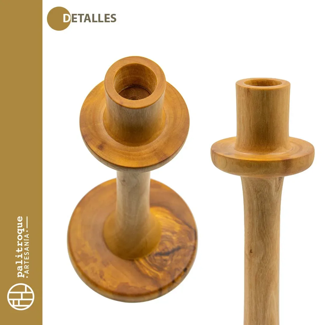 Candelabro Artesanal Lumina - Palitroque Artesanía - Detalles