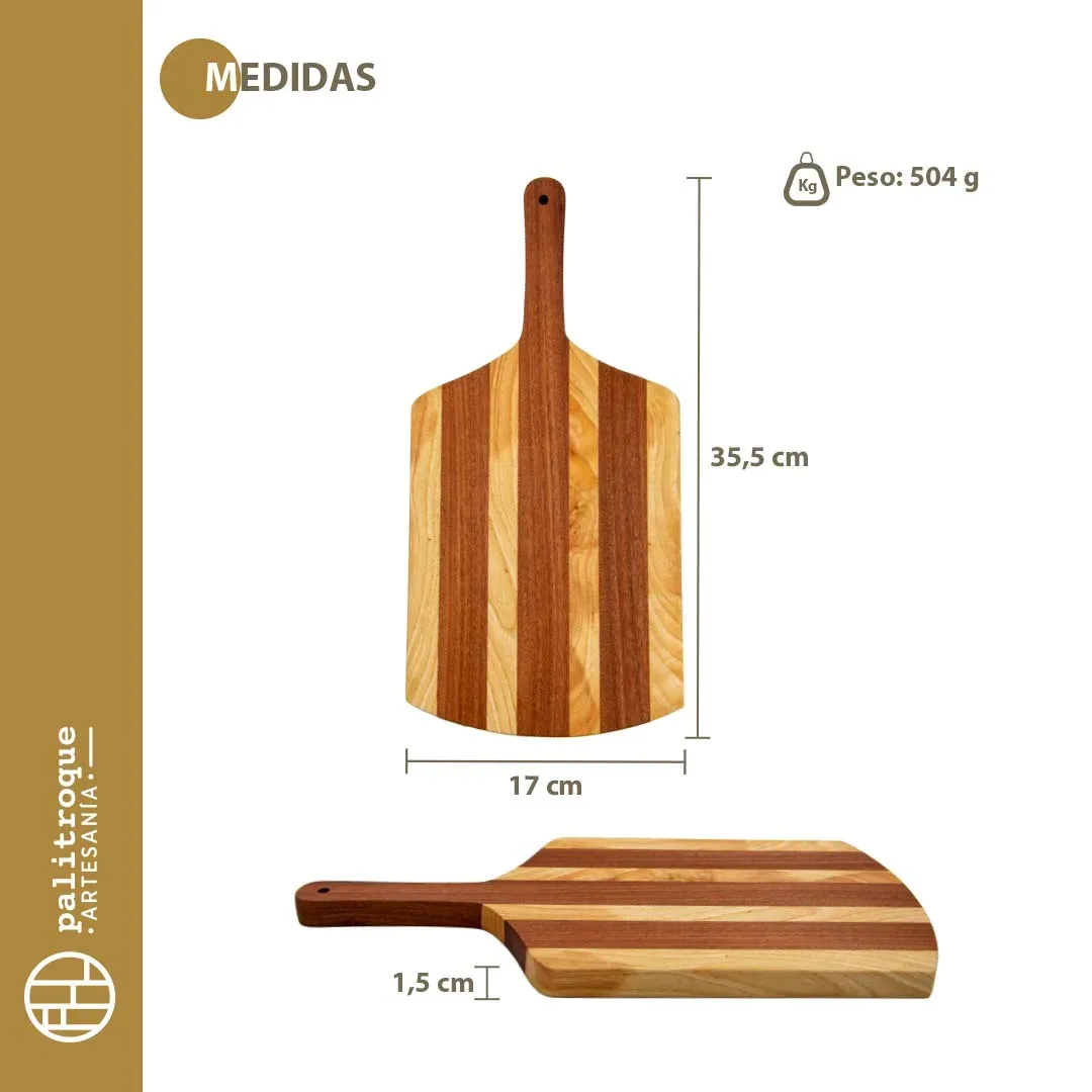 Tabla artesanal de presentación o corte Granat - Palitroque Artesanía - Medidas