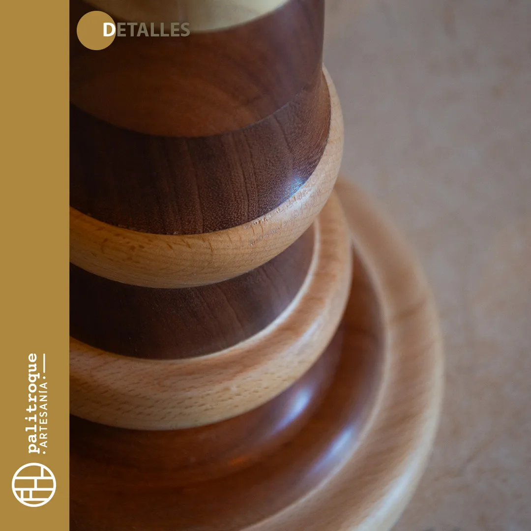 Pedestal Artesanal Stylos - Palitroque Artesanía - Detalles