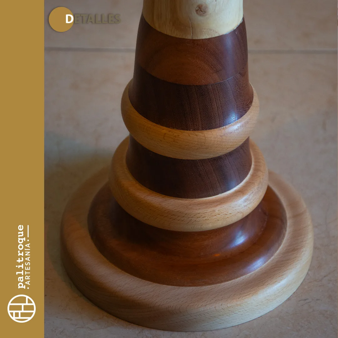Pedestal Artesanal Stylos - Palitroque Artesanía - Detalles