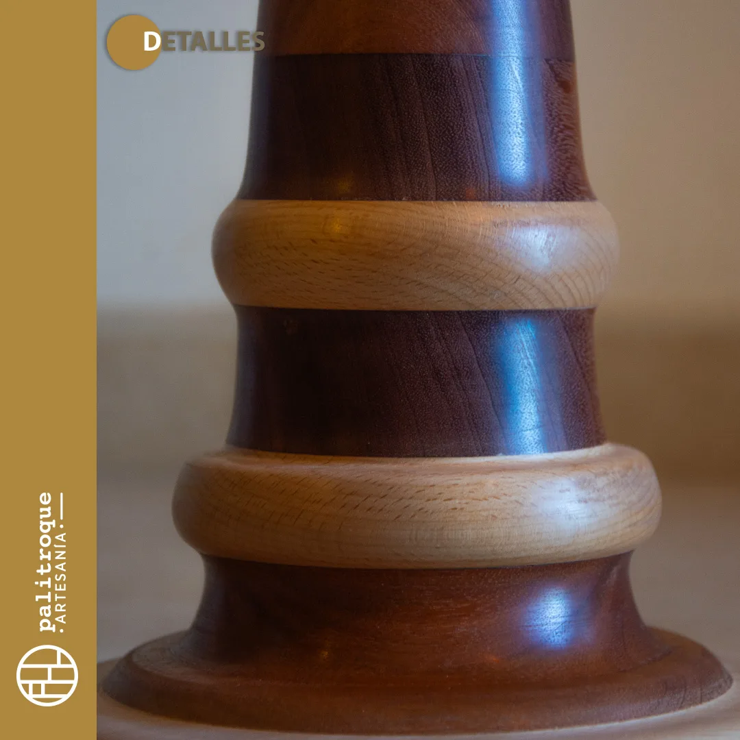Pedestal Artesanal Stylos - Palitroque Artesanía - Detalles