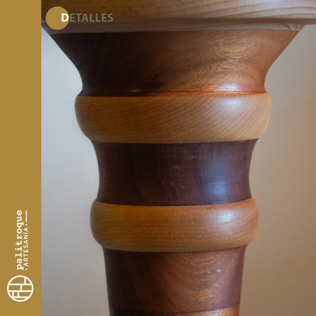 Pedestal Artesanal Stylos - Palitroque Artesanía - Detalles