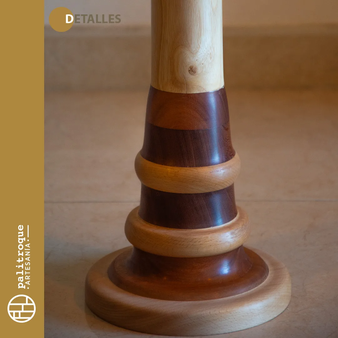 Pedestal Artesanal Stylos - Palitroque Artesanía - Detalles